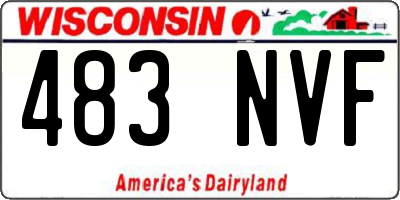 WI license plate 483NVF