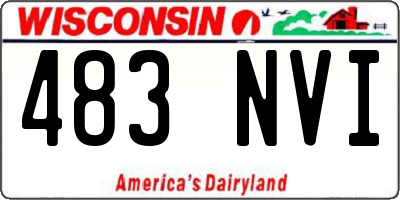 WI license plate 483NVI