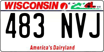 WI license plate 483NVJ