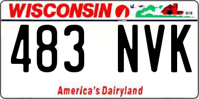WI license plate 483NVK