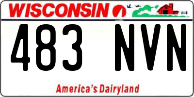 WI license plate 483NVN