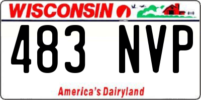 WI license plate 483NVP