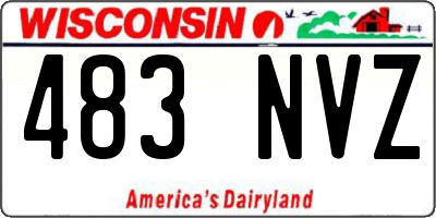 WI license plate 483NVZ