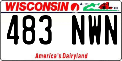 WI license plate 483NWN