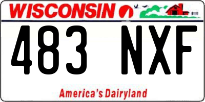 WI license plate 483NXF
