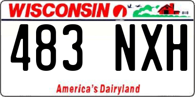 WI license plate 483NXH