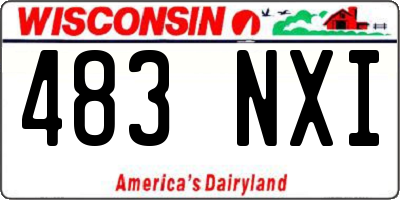 WI license plate 483NXI