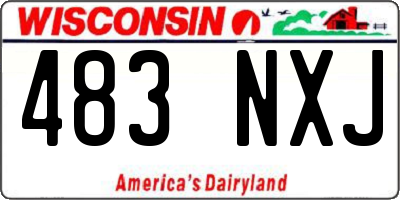 WI license plate 483NXJ