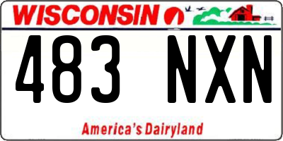 WI license plate 483NXN