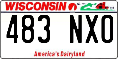 WI license plate 483NXO