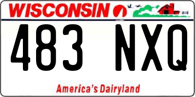 WI license plate 483NXQ
