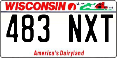WI license plate 483NXT