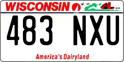 WI license plate 483NXU