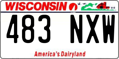 WI license plate 483NXW
