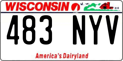WI license plate 483NYV
