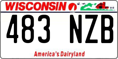 WI license plate 483NZB