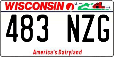 WI license plate 483NZG
