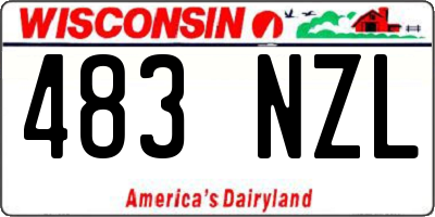 WI license plate 483NZL