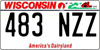 WI license plate 483NZZ