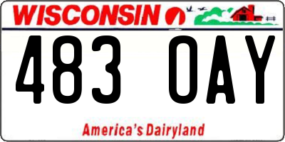 WI license plate 483OAY