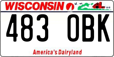 WI license plate 483OBK