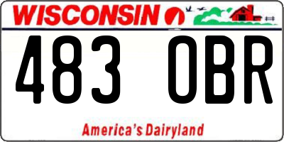 WI license plate 483OBR