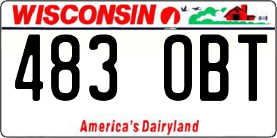 WI license plate 483OBT