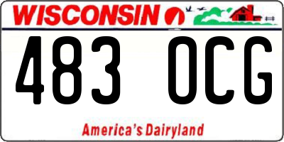 WI license plate 483OCG