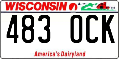 WI license plate 483OCK