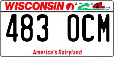 WI license plate 483OCM
