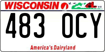 WI license plate 483OCY