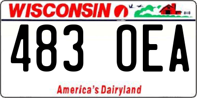 WI license plate 483OEA