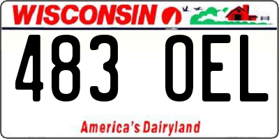 WI license plate 483OEL