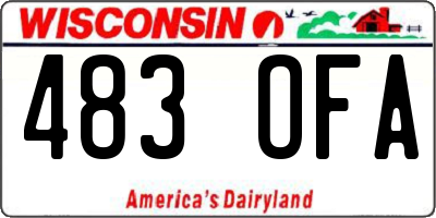 WI license plate 483OFA