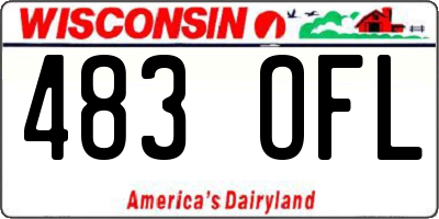 WI license plate 483OFL