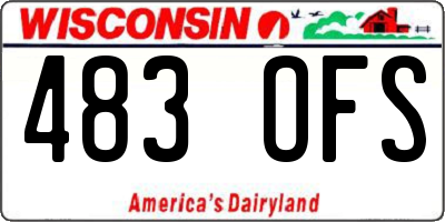 WI license plate 483OFS