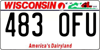 WI license plate 483OFU