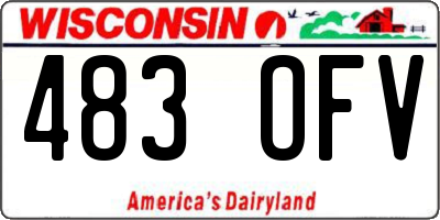 WI license plate 483OFV