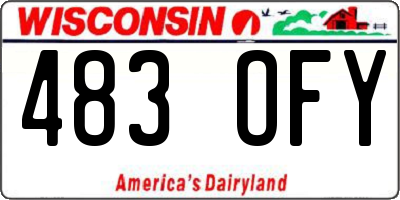 WI license plate 483OFY