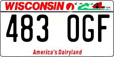 WI license plate 483OGF
