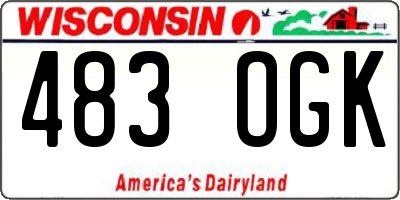 WI license plate 483OGK