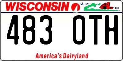 WI license plate 483OTH