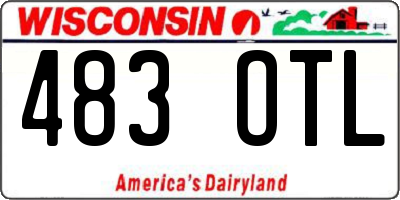 WI license plate 483OTL