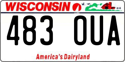 WI license plate 483OUA