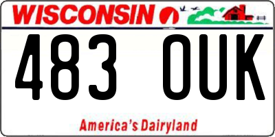WI license plate 483OUK