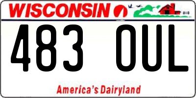 WI license plate 483OUL