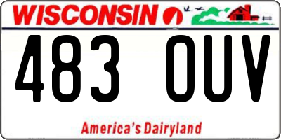 WI license plate 483OUV