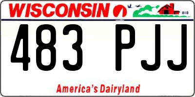 WI license plate 483PJJ