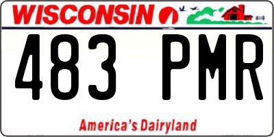 WI license plate 483PMR