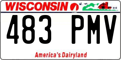 WI license plate 483PMV